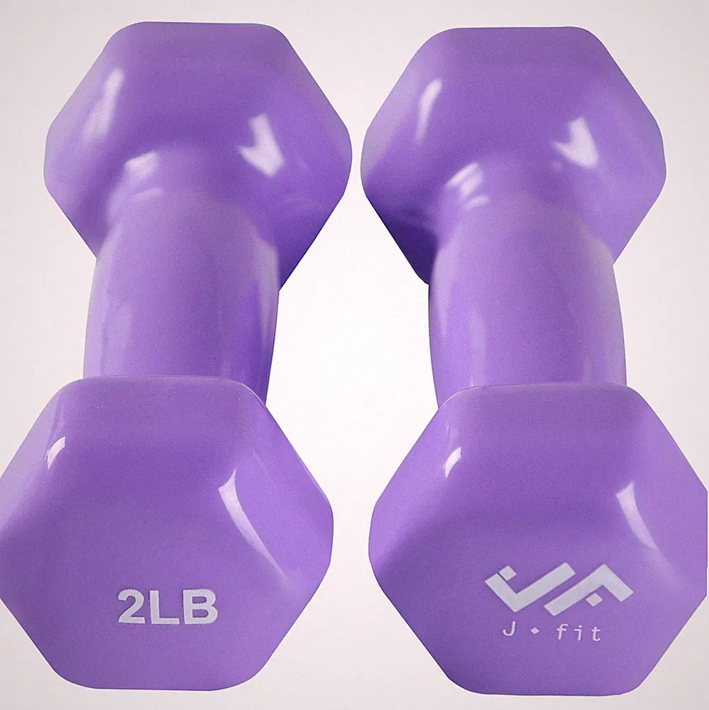 2 LBS Vinyl Dumbbell Set of 2 – Ideal for Home Workouts and Strength Training