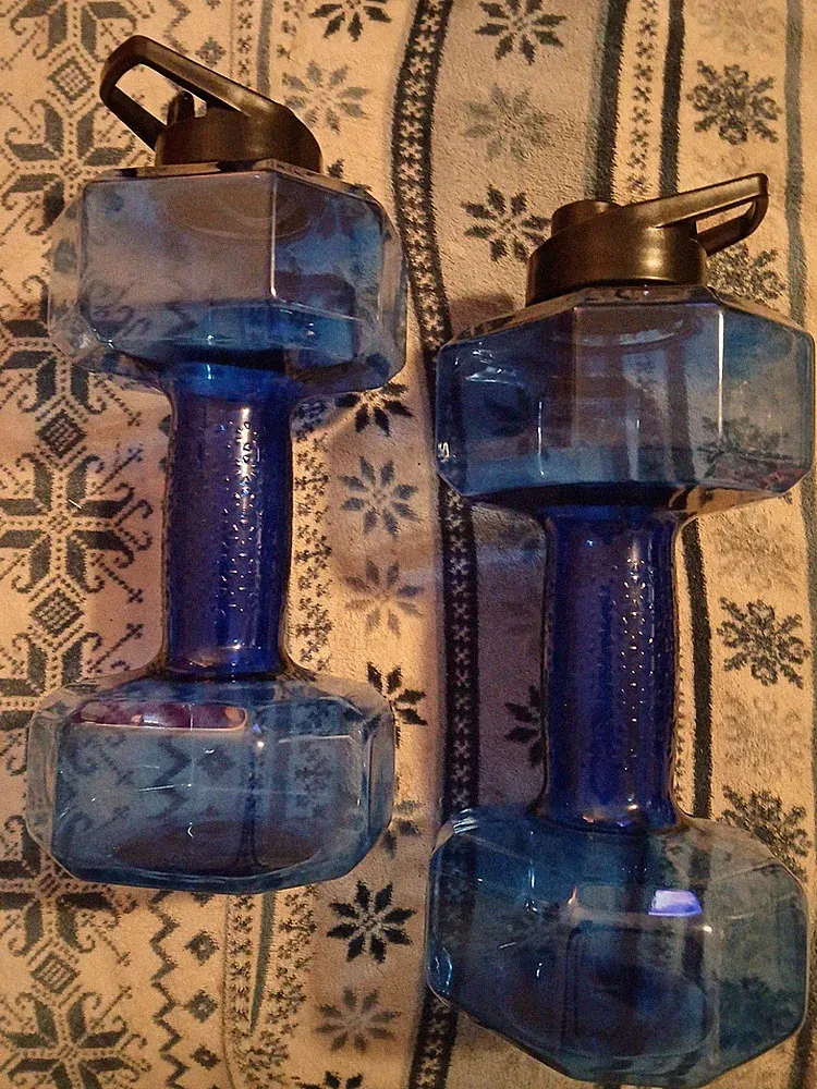 plastic water dumbbells