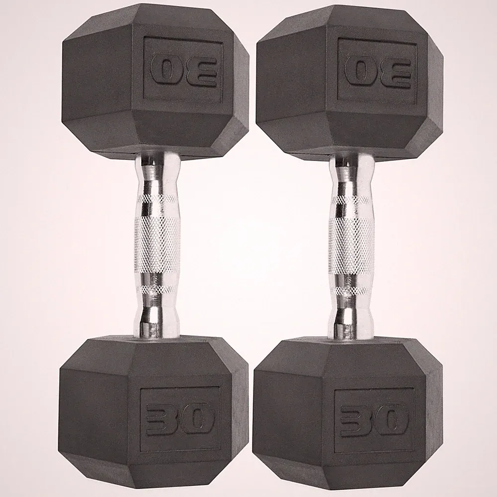 Cap Barbell 50 Lbs Coated Hex Dumbbells