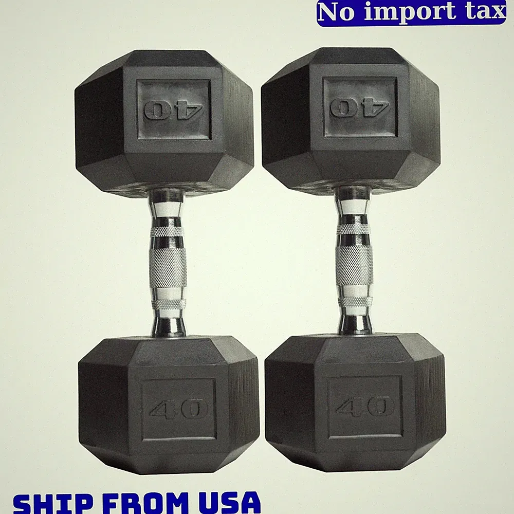 (2 pack) CAP Barbell Coated Hex Dumbbell, Single 40 lbs NEW