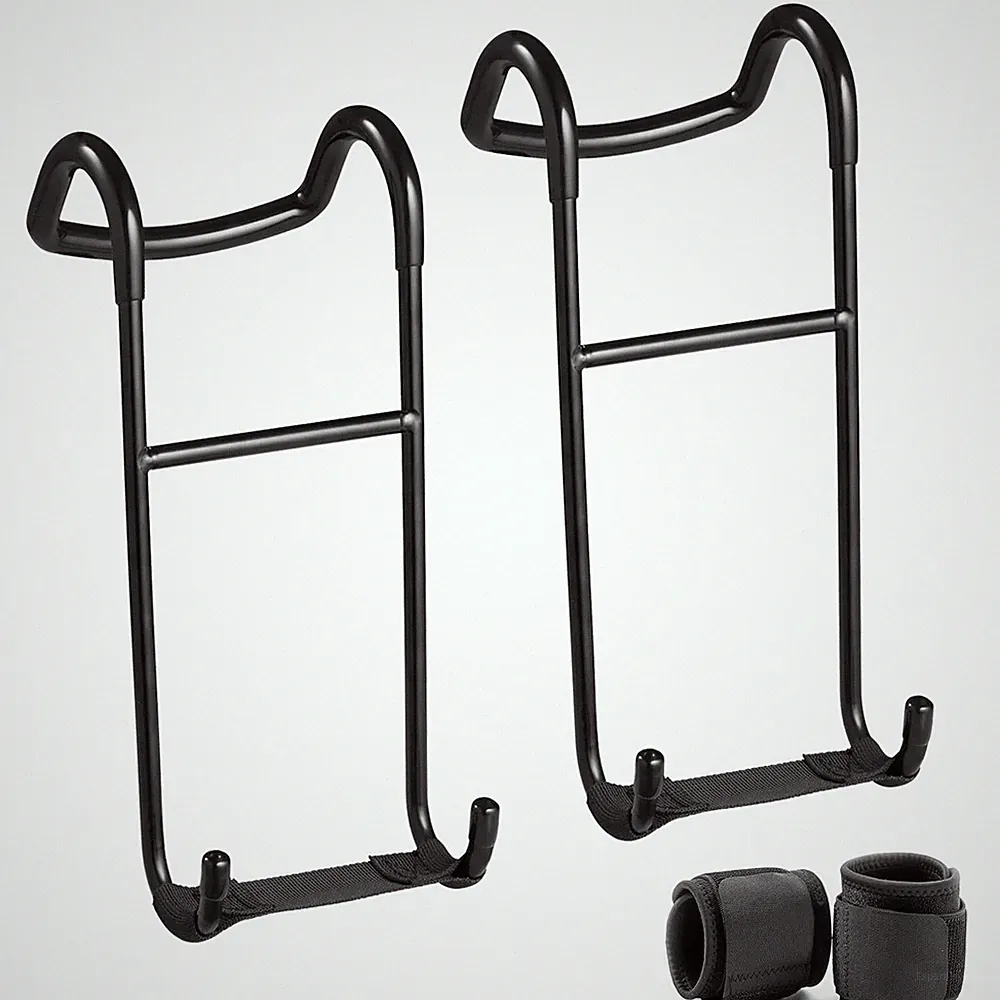 2 Pack Dumbbell Spotter Rack Hooks for Bench Press Chest Shoulder Workouts