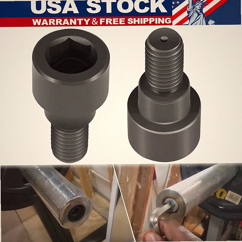 2-Pack Hex Bolts Fits for Olympic Bars, Curl Bars, Tricep Bars, Dumbbell Bars