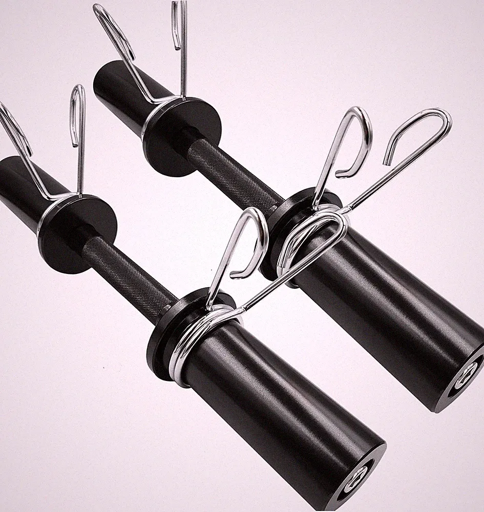 2 Pair 16" Olympic Dumbbell Handles Loadable Dumbbells Bar Sets 150LBS Weight
