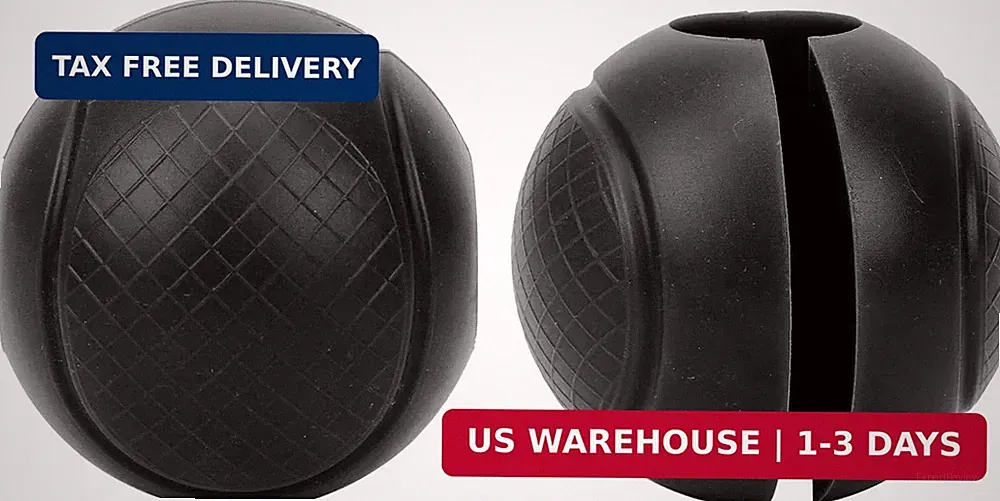 2 Pcs Fat Barbell Grips Round Thick Silicone Dumbbell Adapter Balls Barbell Grip