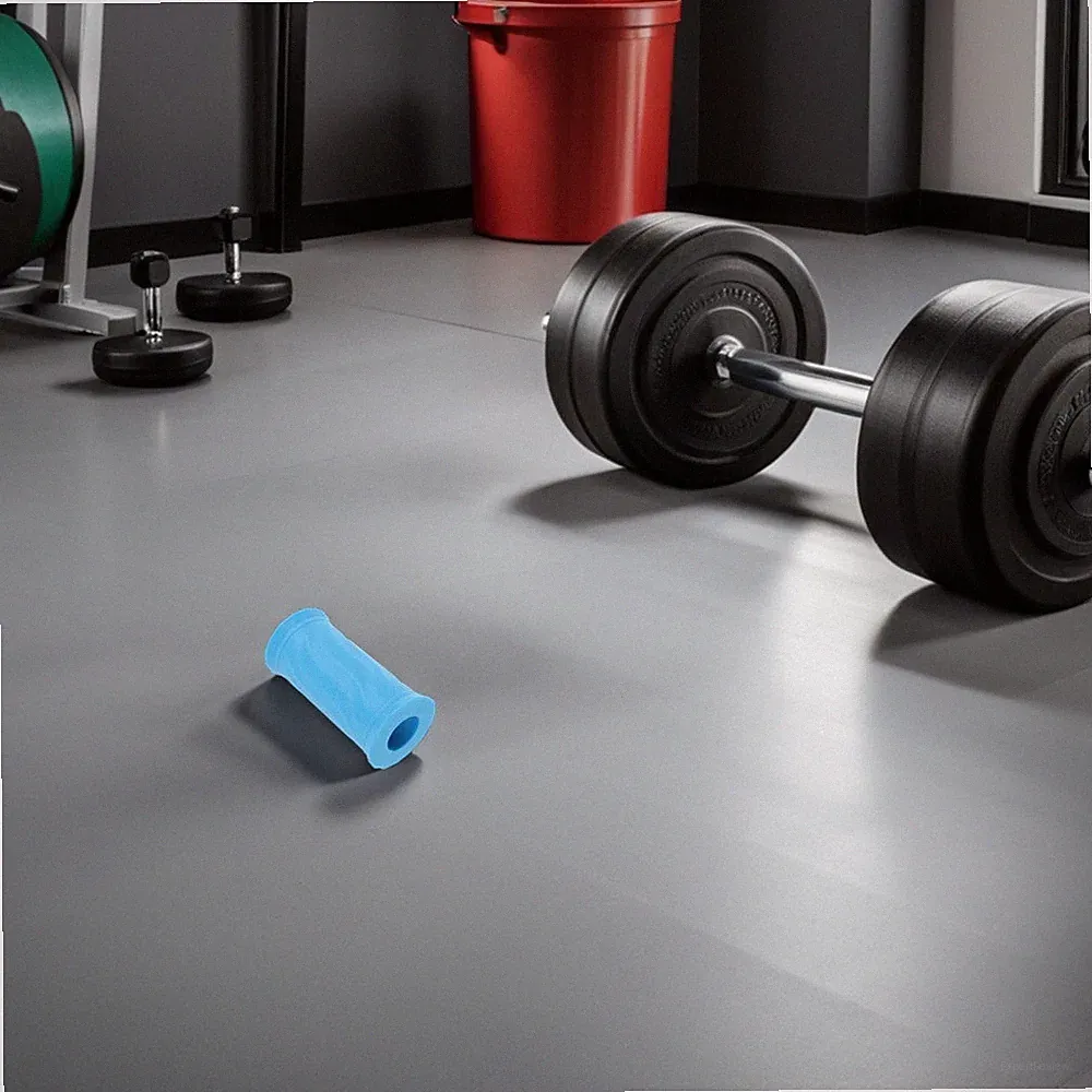 2 Pcs Silicone Dumbbell Grips Covers Fitness Equipment Handlebars Barbell Pad