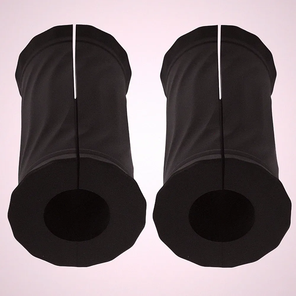 2 Pcs Silicone Dumbbell Grips Gym Gripper Covers Barbell Lifting