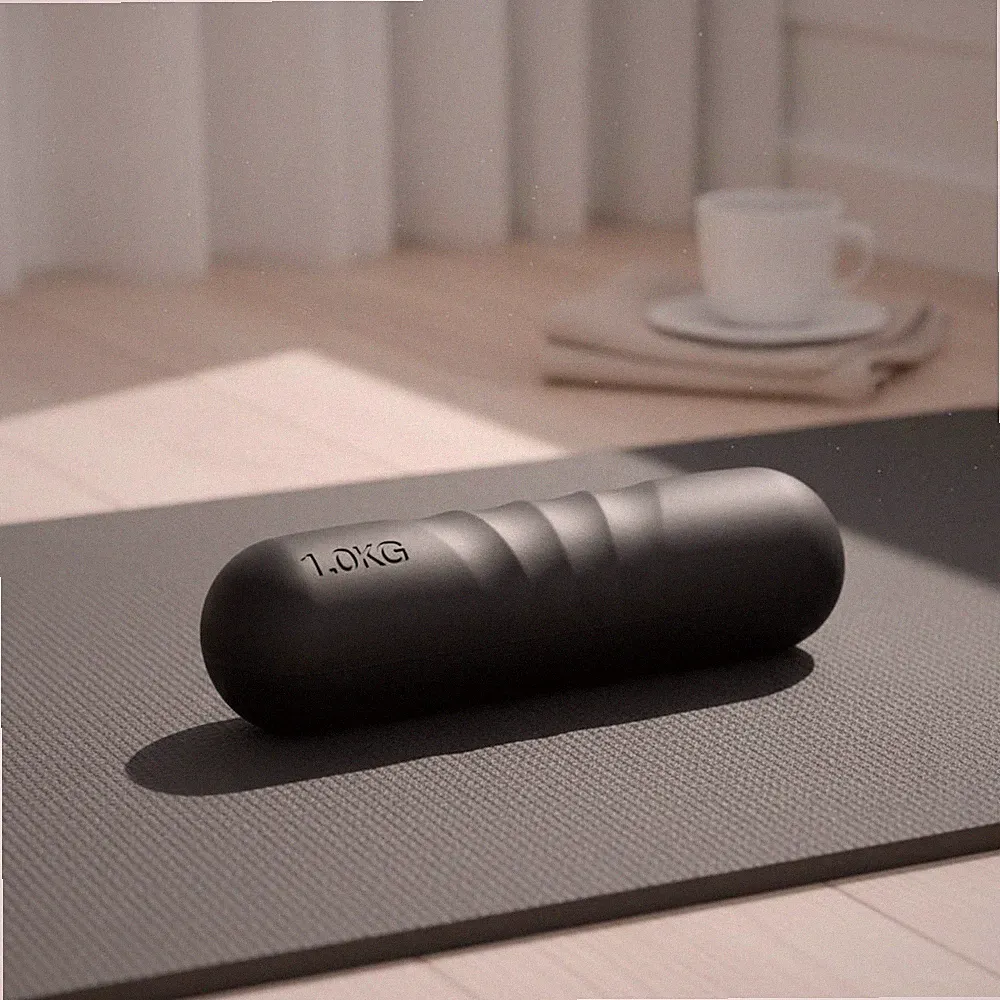 2 Pieces Silicone Dumbbell Bar Easy to Hold Exercise Exercise Gear Strength