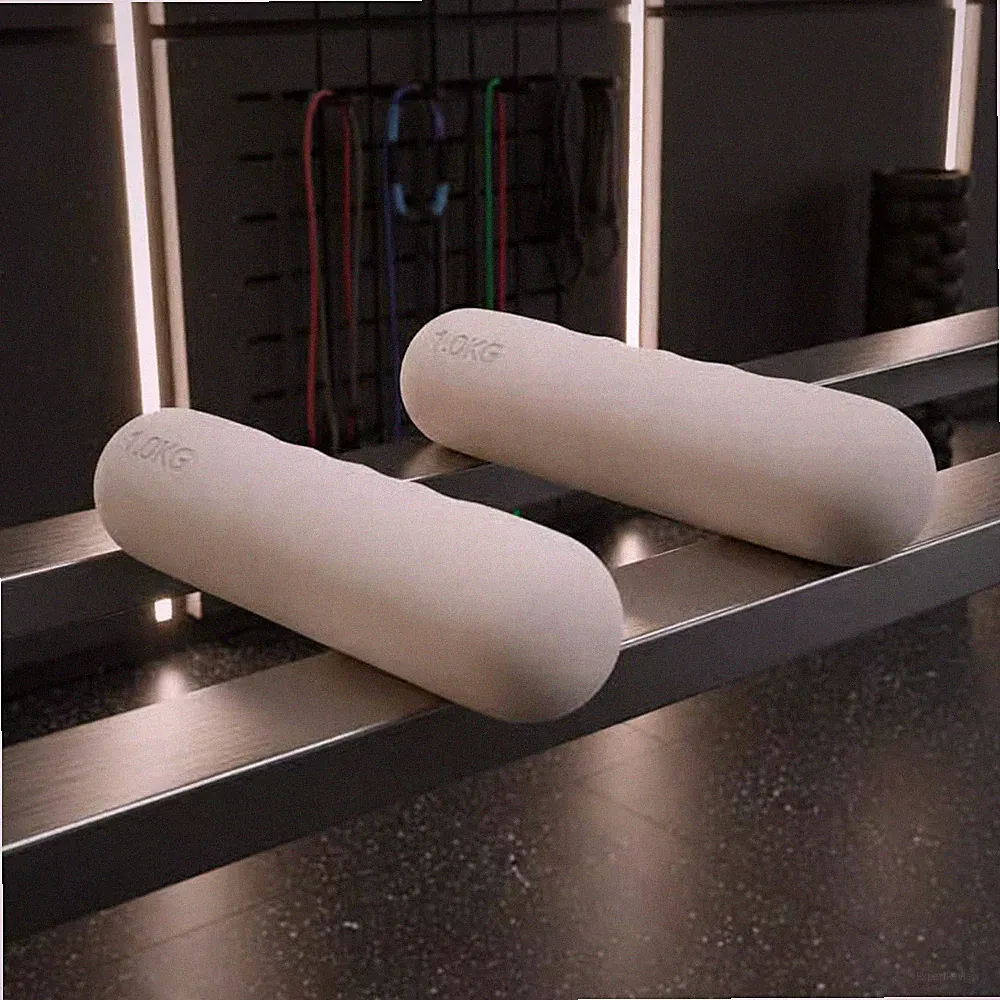 2 Pieces Silicone Dumbbell Bar Home Workout Unrestricted Weights Gentle On