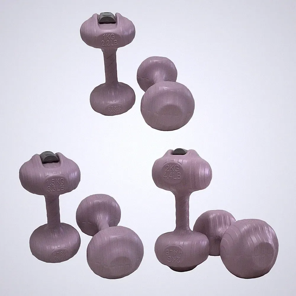 2 Pieces Water Filled Dumbbell Kids Workout Equipment Ergonomic Handle