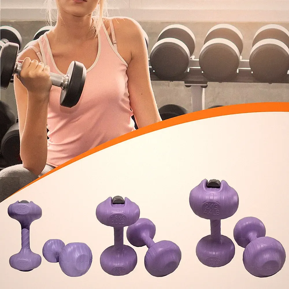 2 Water-filled Dumbbells – Training Toy, Fitness Equipment for The Gym