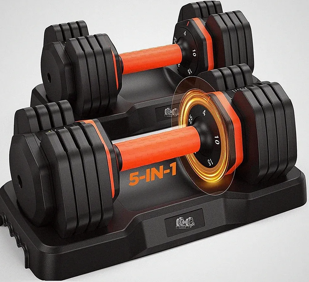 2026 FDB2 Updated Adjustable Dumbbell Set of 2, 110lbs/50lbs Weights Dumbbell