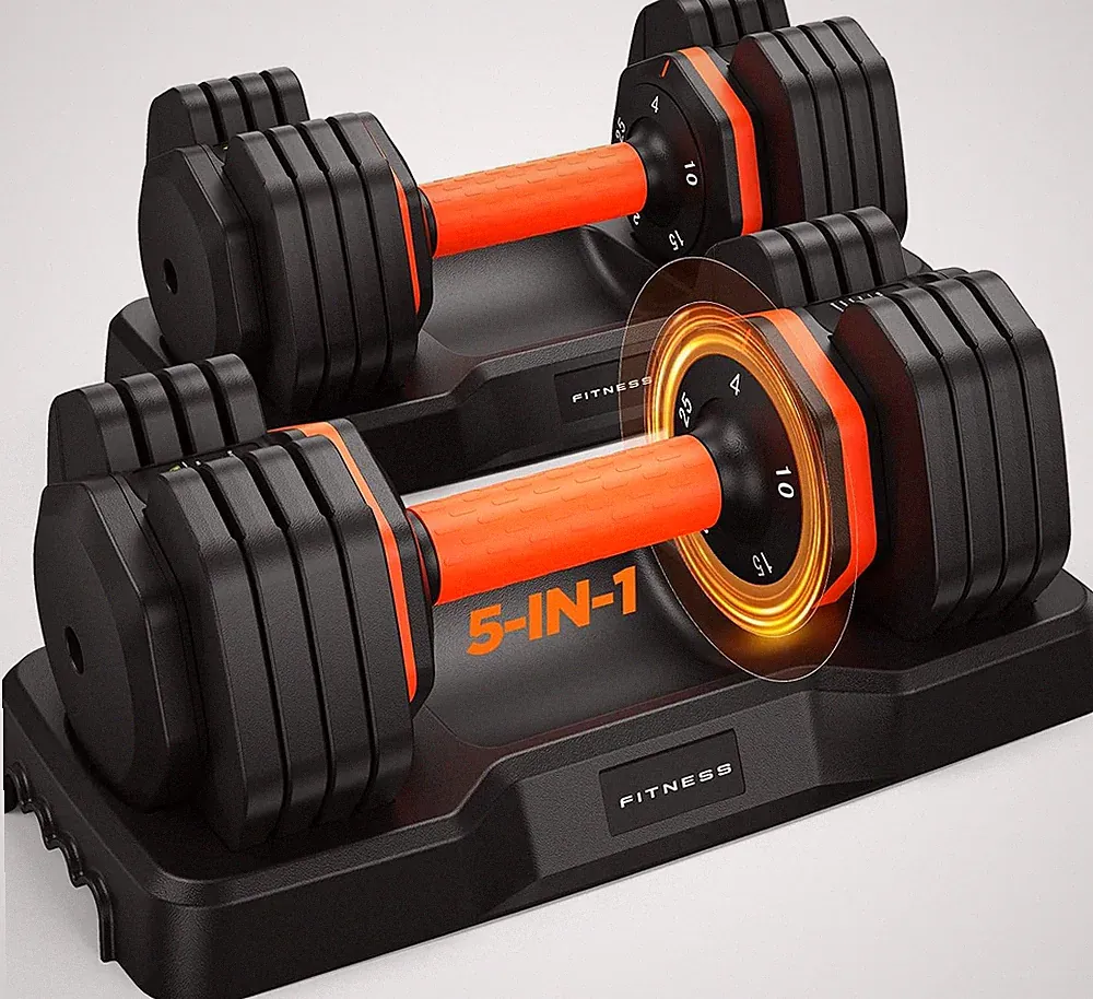 2026 FDB2 Updated Adjustable Dumbbell Set of 2, 5-In-1/10-In-1 Weights Dumbbell