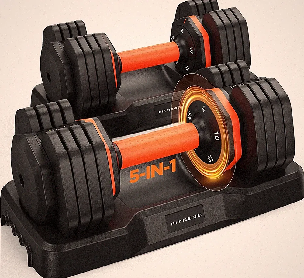 2026 FDB2 Updated Adjustable Dumbbell Set of 2, 5-In-1/10-In-1 Weights Dumbbell