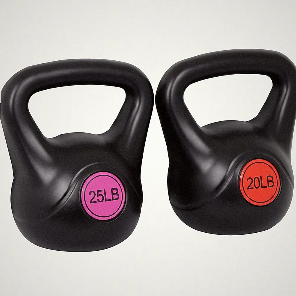 20LB & 25LB Kettlebell Weights - Flat Base Color-Coded for Easy Identification