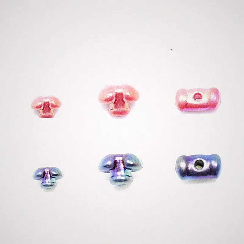 20pcs Realistic Insect Eye Beads 3D Plastic Fly Tying Dumbell/ Hemispheric Bead