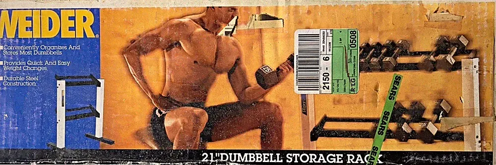 21 inch Weider Two-Tier Dumbbell Rack