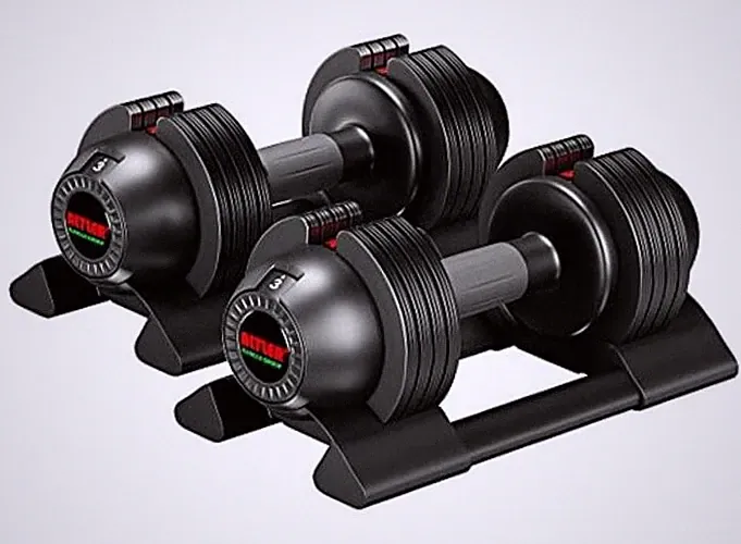 22lbs Pair of Adjustable Dumbbells - Perfect for Strength