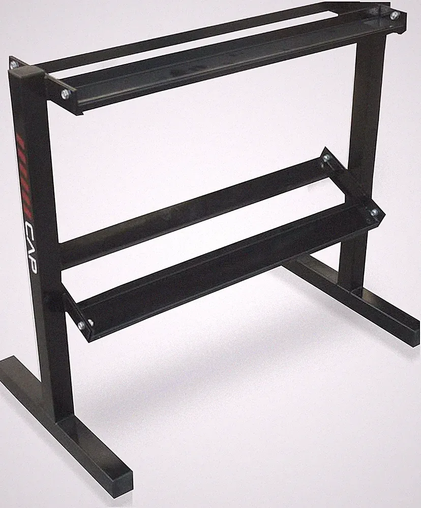 24" Dumbbell Storage Rack - RK-24D-2J, Sleek Black Design