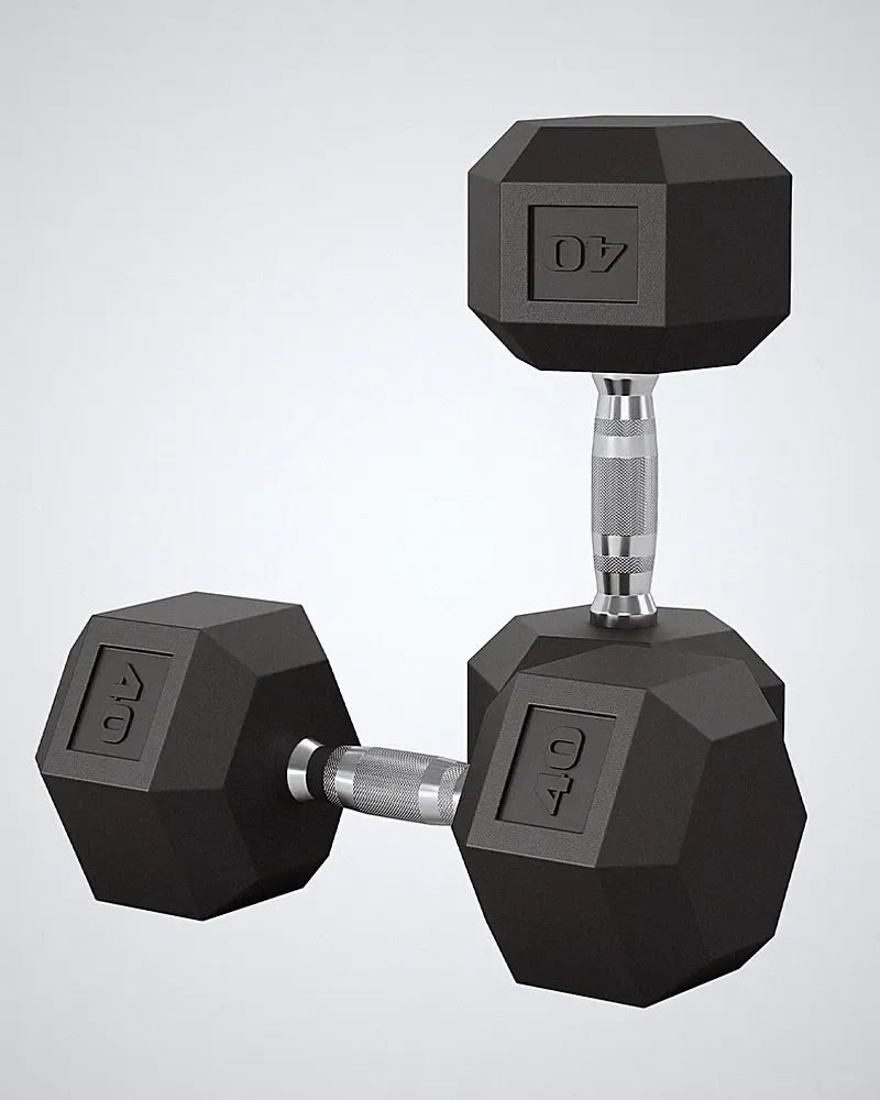 25-50LB Hex Dumbbell Set of 2 ,Hand Weights Dumbbells Pair for Strength Training