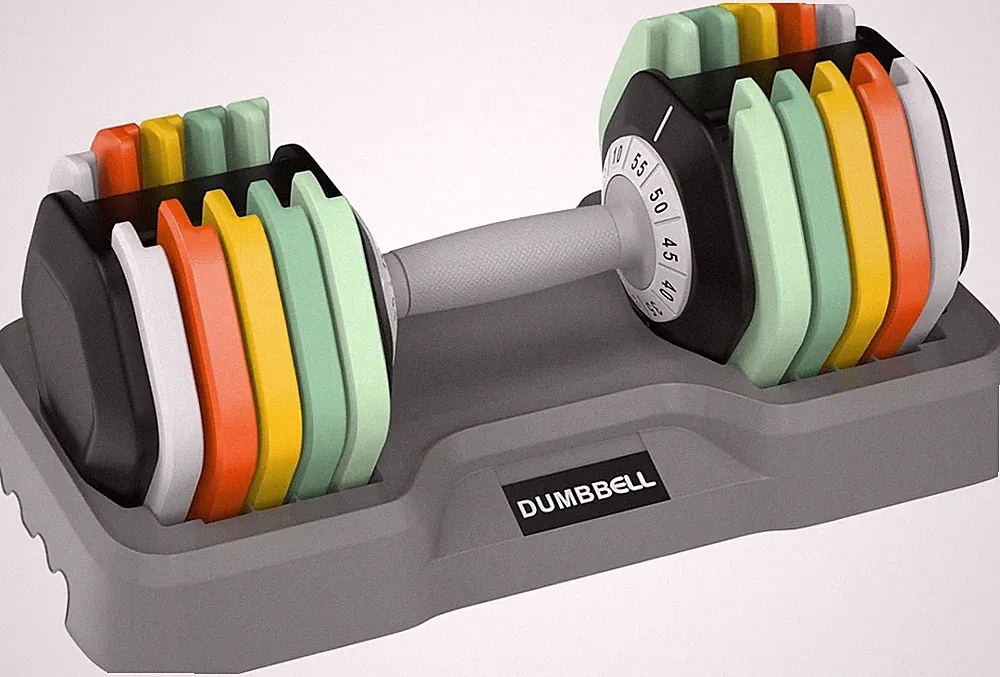 25 55 lbs Pair Adjustable Dumbbell Set for Home Exercise