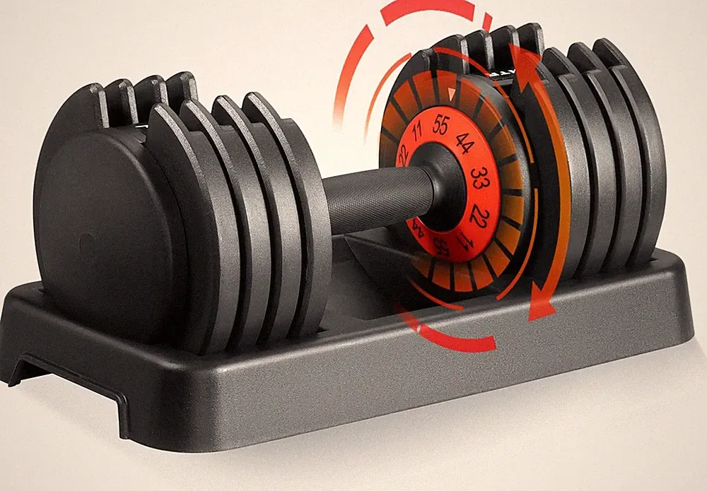 25/55 Lbs Pair Adjustable Dumbbells Set, Adjustable Weights Dumbbells Set for Me