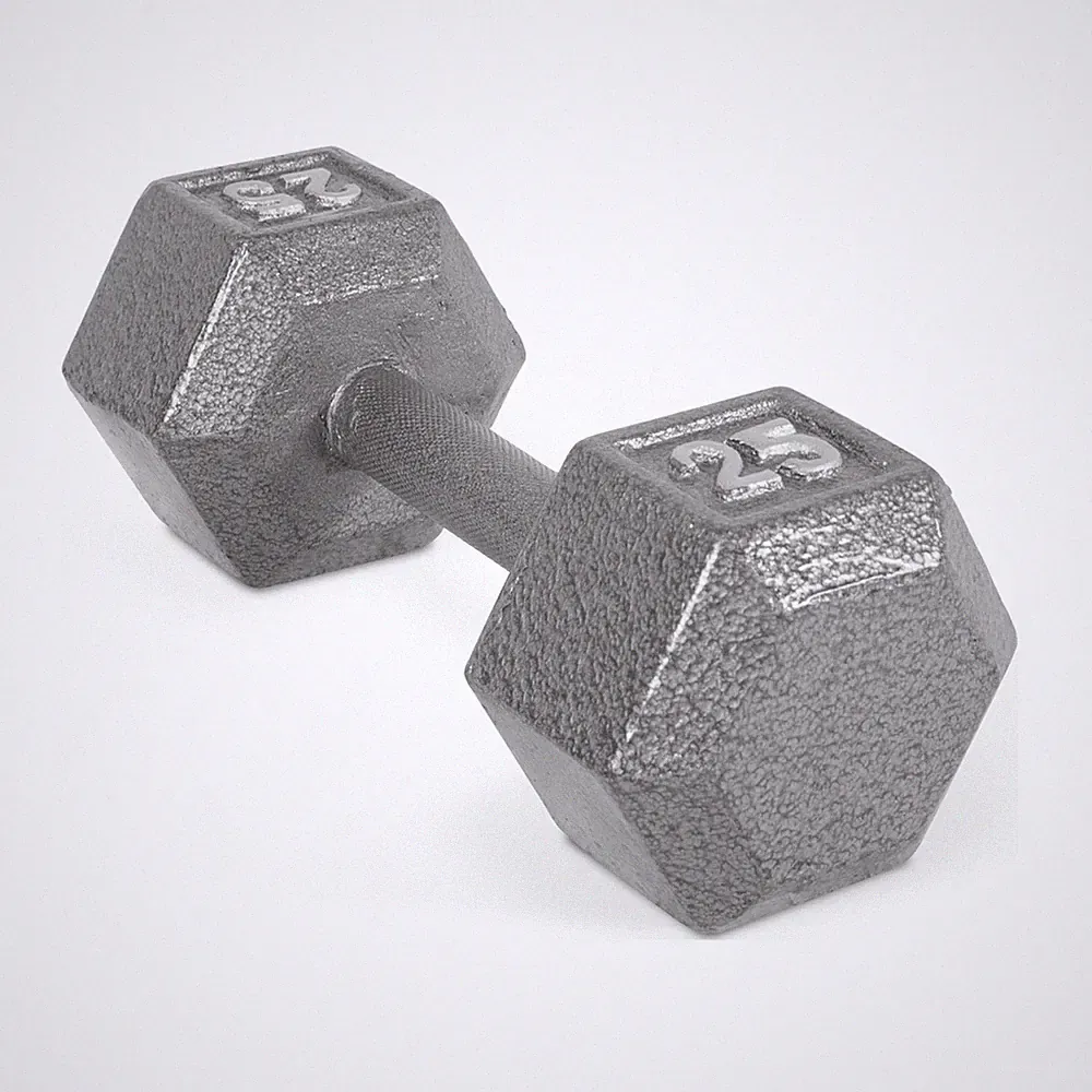 25lb Cast Iron Hex Dumbbell, Single