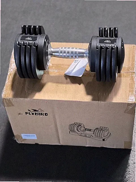 2pcs Adjustable 5-25lb Dumbbells Set Pairs / 50lb Total Weights Home Gym Workout