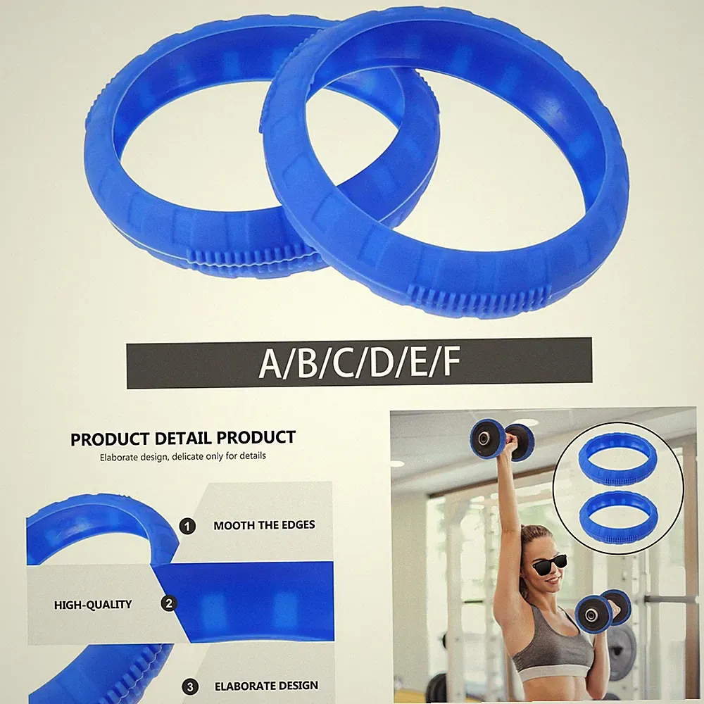 2Pcs Dumbbell Silicone Cover Accessory Non Slip Anti Drop Easy Use Rust and