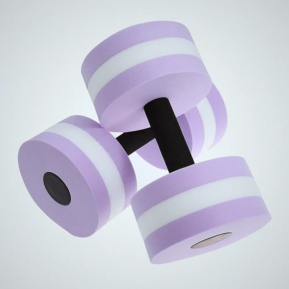 2Pcs Durable Eva Aqua Fitness Dumbbells Floating Water Weights Assorted Color