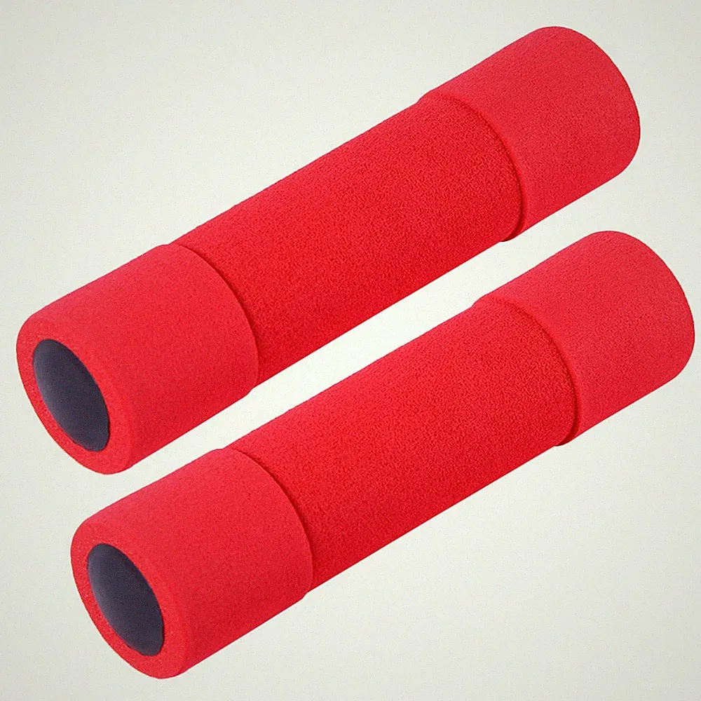 2Pcs Reusable Red Dumbbells for Fitness Accessories with Non Slip Grip