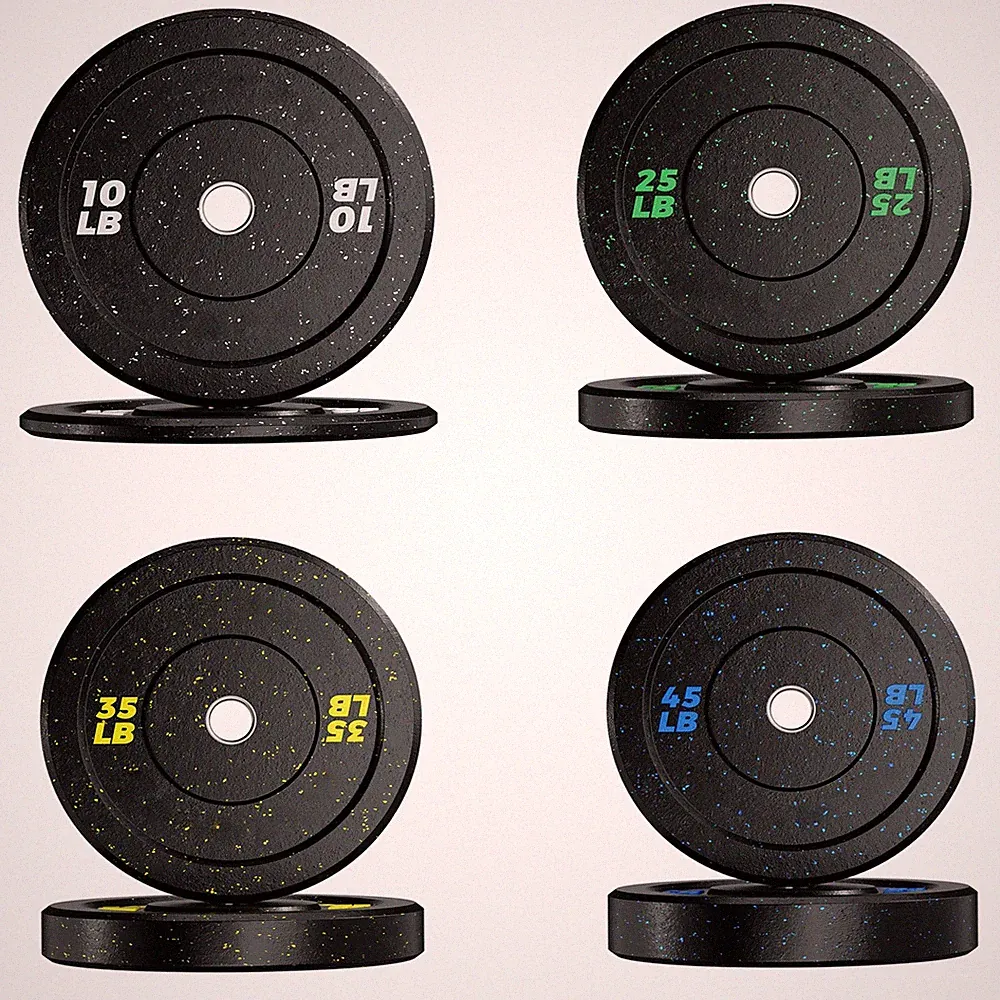 2PCS/Set Weight Plates for Barbell Home Gym Strength Training 2-Inch, 10-45 lbs