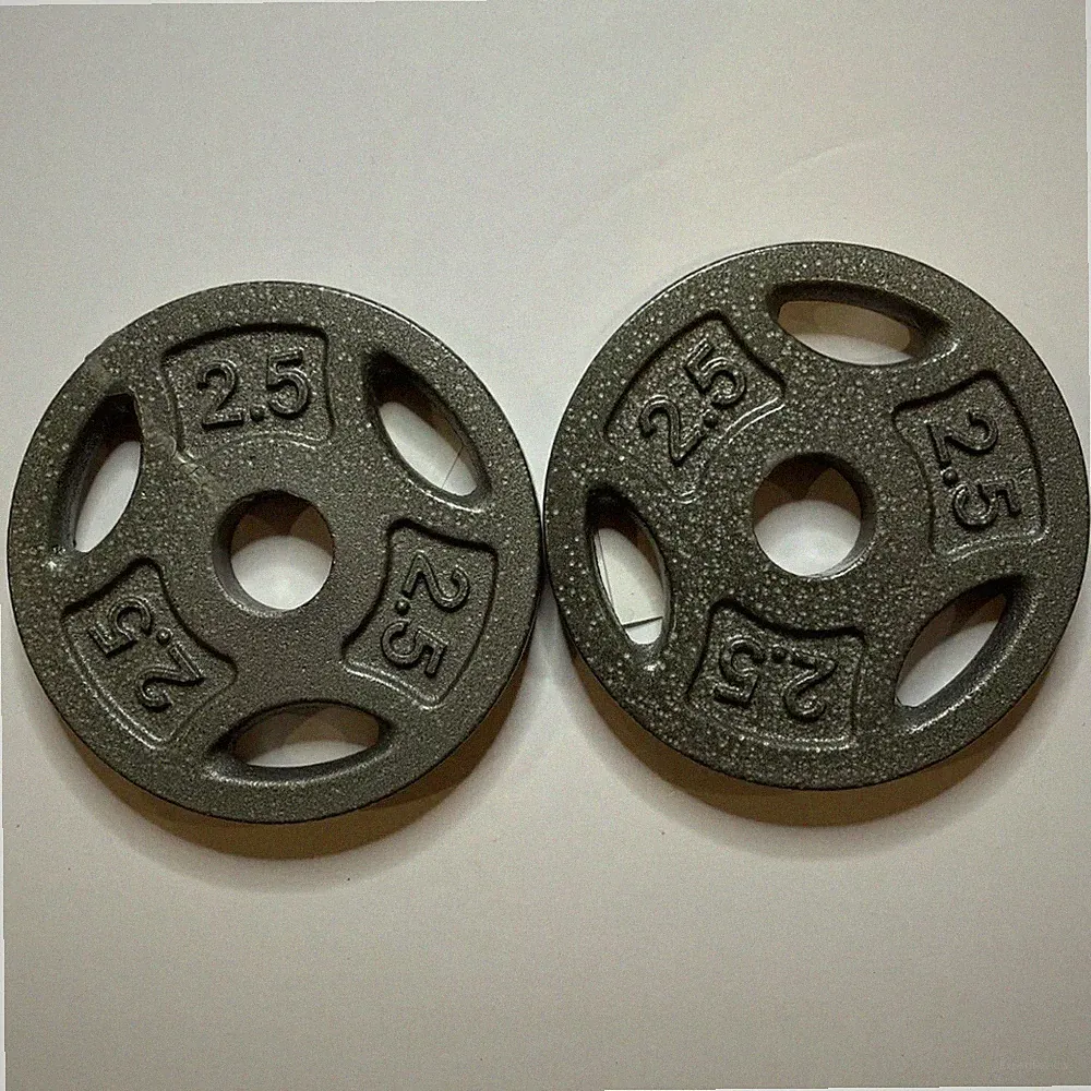2x Cap Barbell 2.5lbs 1” Pair Standard Weight Plate 2.5 lb Cast Iron Dumbbell
