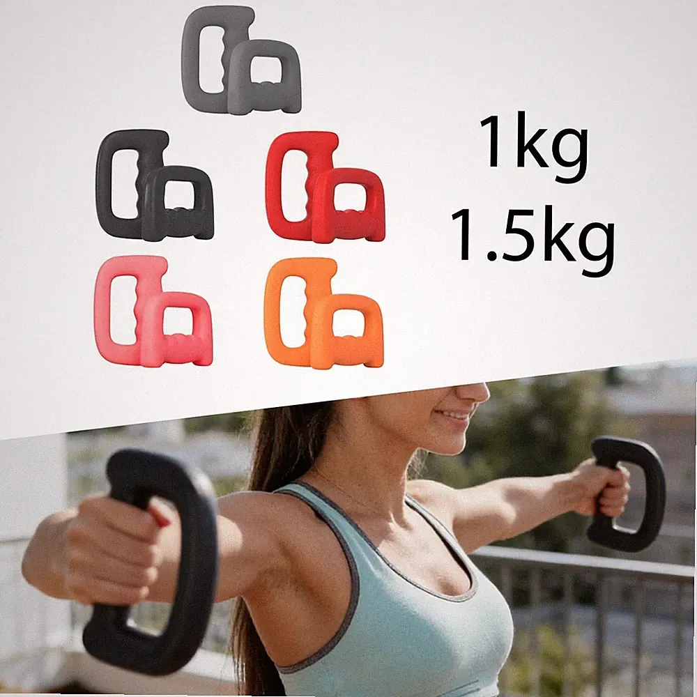 2x Dumbbells Hand Weights Equipment Ergonomic Dumbbells Set for Pilates Squats