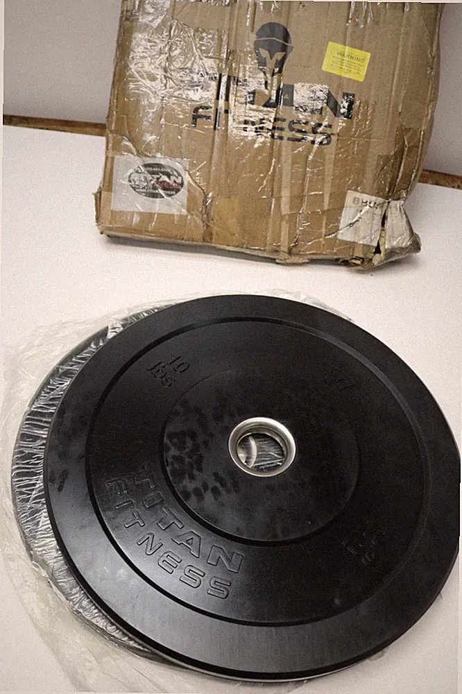 2x New Titan Fitness 10Lb Olympic Bumper Weight Plates New