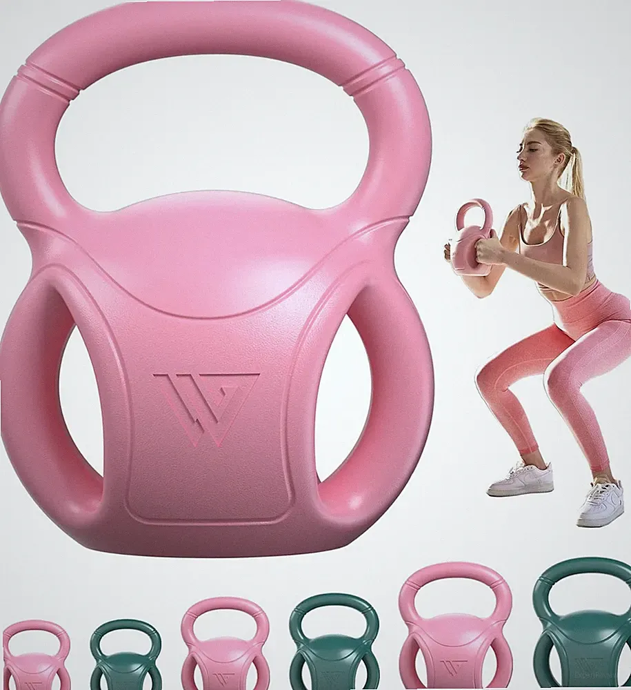 3 Handle Kettlebells Weight - Weight for Women Options 5, 10, 15 and 20 LB for R