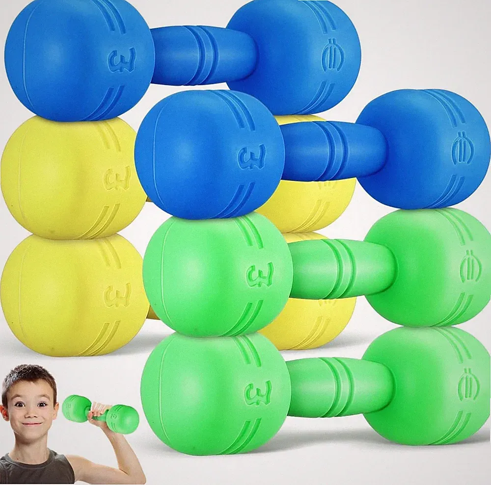 kids plastic dumbbells