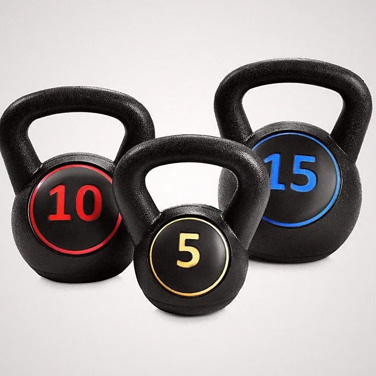 3 Piece Kettlebell Weight Set 5 10 15 lbs for Home Strength Training New