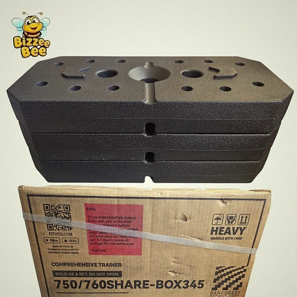 3-Pk Fitvids 750/760SHARE-BOX345 12.8 LB Each Home Gym Station Weight Plates 15"