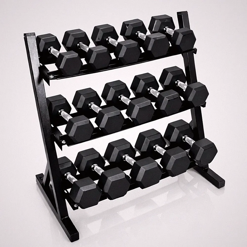 3-Tier dumbbell rack, 1000 LBS adjustable dumbbell rack, Adjustable weight rack