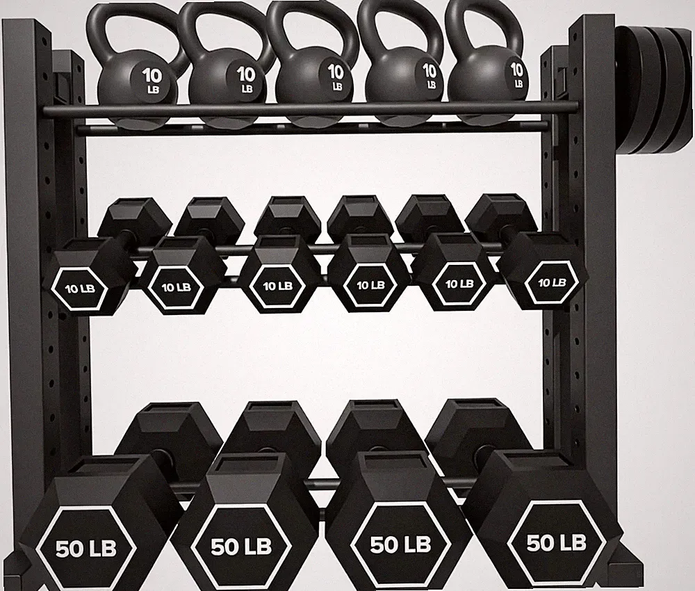 3-Tier Dumbbell Rack Stand Only | Weight Rack for Home Gym Dumbbells