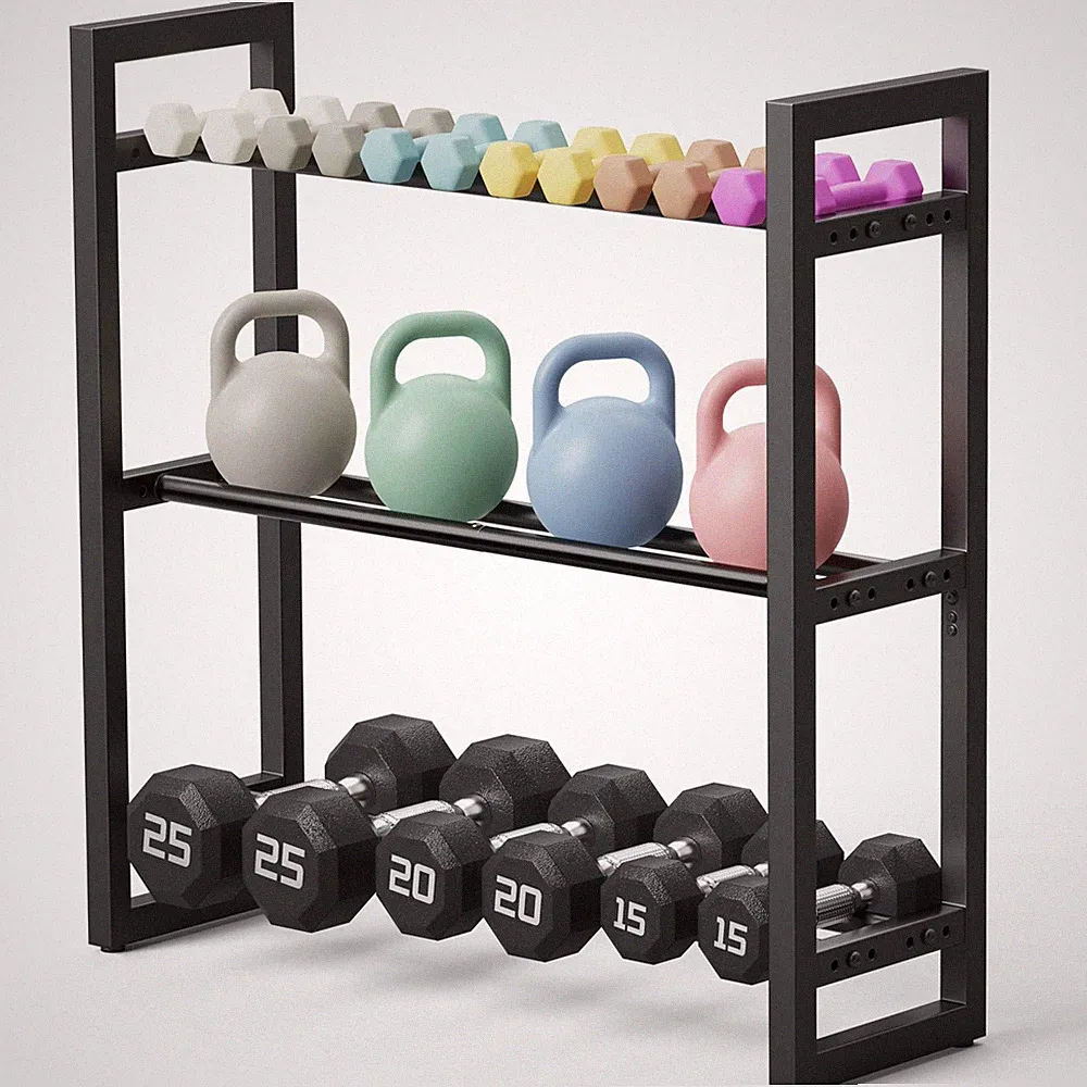 3 Tier Dumbbell Rack, Weight Rack for Home Gym, 390 lb Capacity