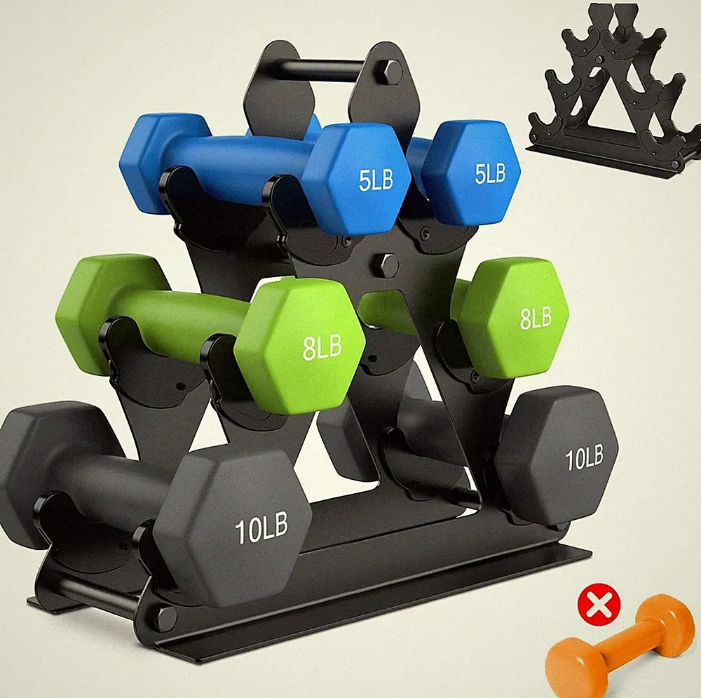 compact dumbbell rack