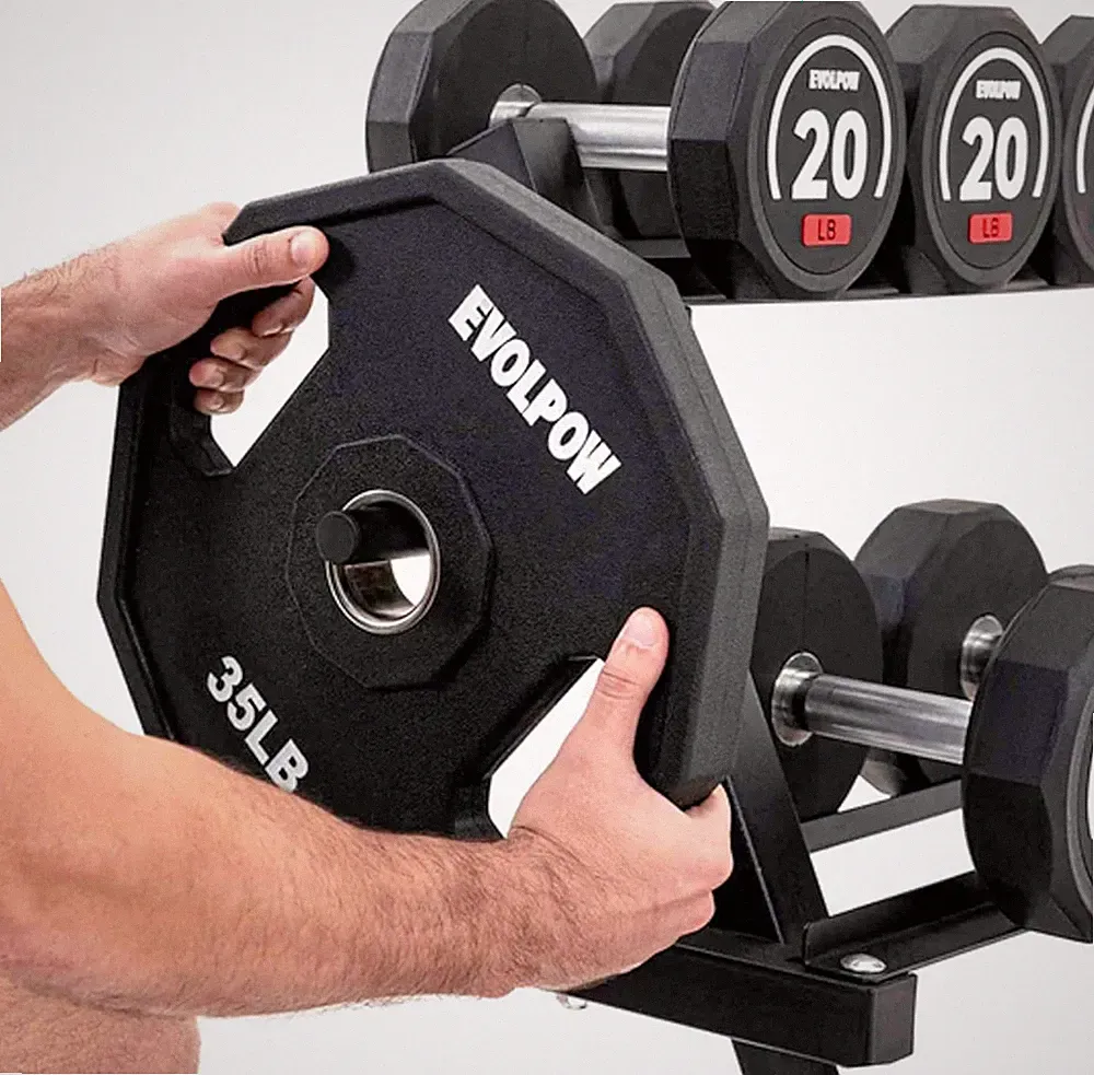 3 Tier Multifunctional Dumbbells Weights Barbells Rack, 1100 Lbs Weight Capac...