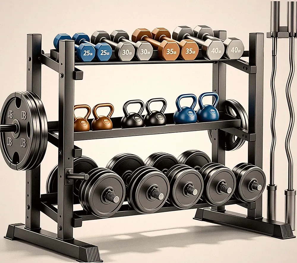 3-Tier Professional Dumbbell Rack, Commercial Grade Dumbbell Storage Rack,1800Lb