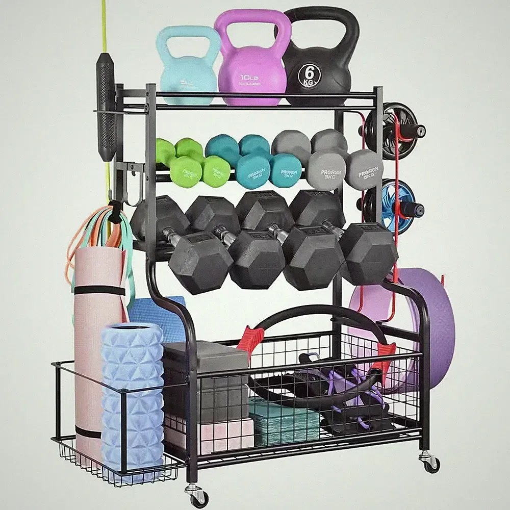 350 Lbs. Weight Rack Capacity Sports Storage Rack Organization for Dumbbells Ket