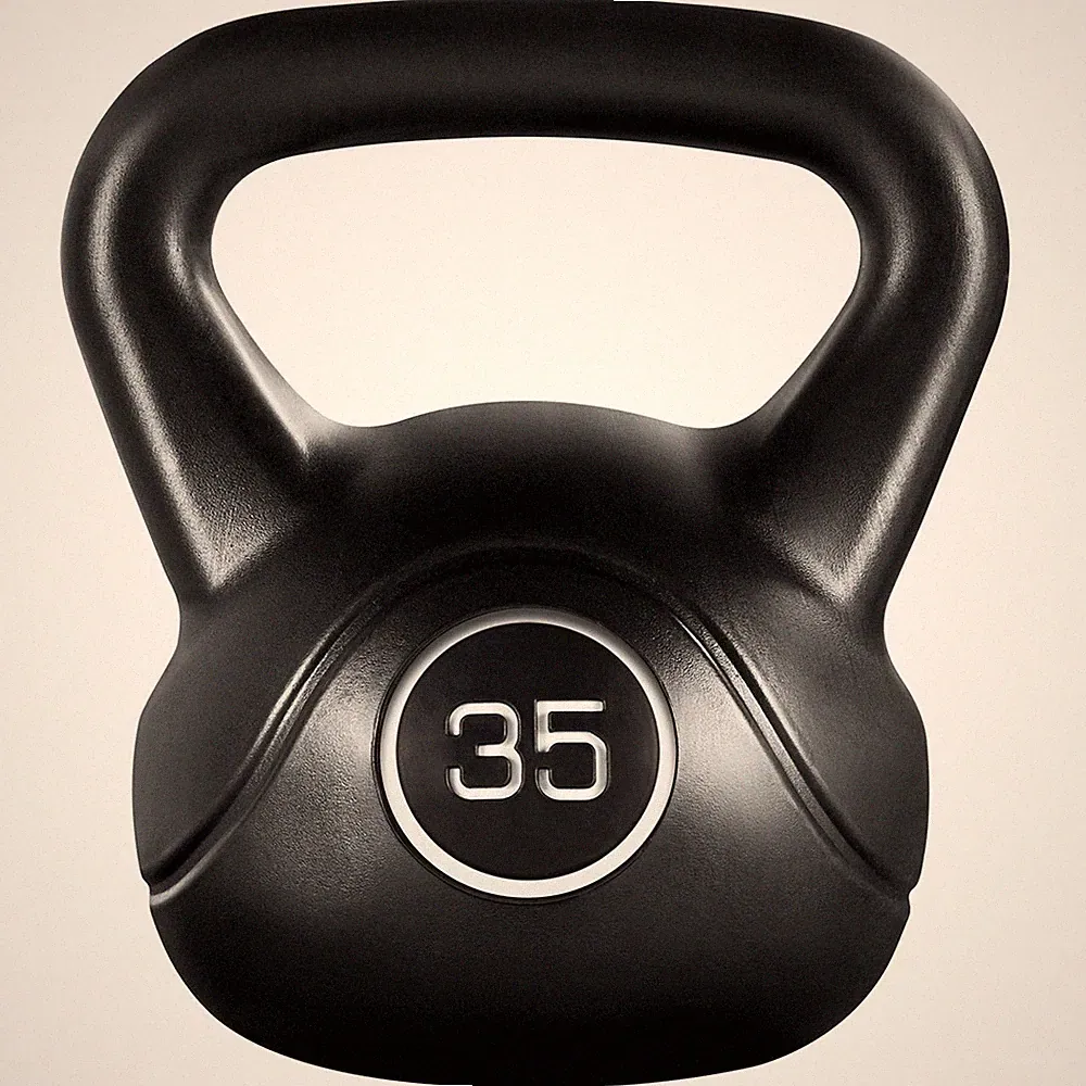 35lbs Kettlebell Weights, Home Gym Kettle Bell Exercise & Fitness Equipment