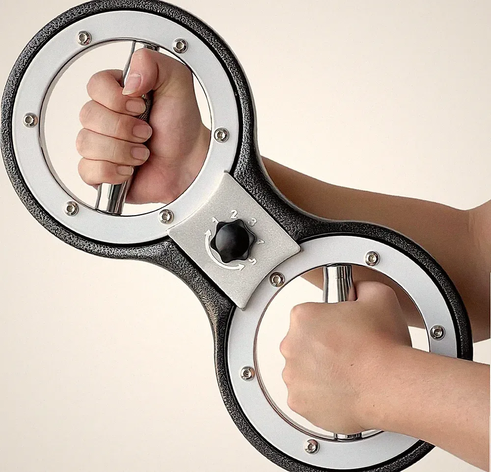 360° Rotatable Arm Workout Machine - Adjustable Grip Strength Trainer for Home &