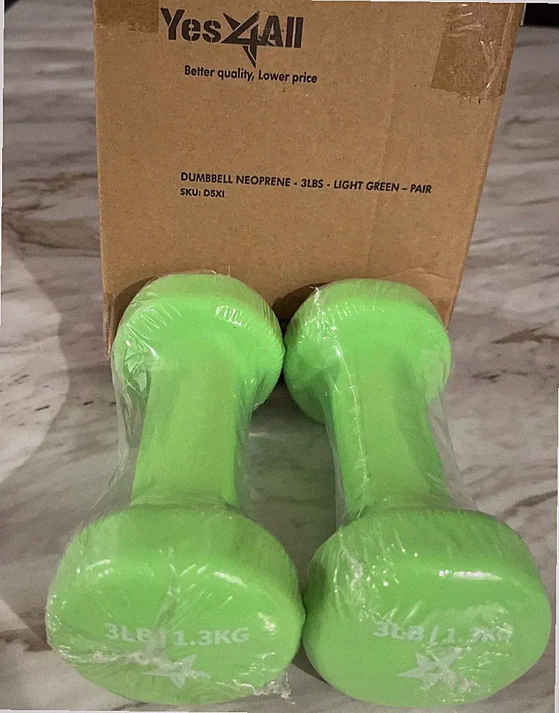 3Lb Neoprene Yes 4All Dumbbells NEW