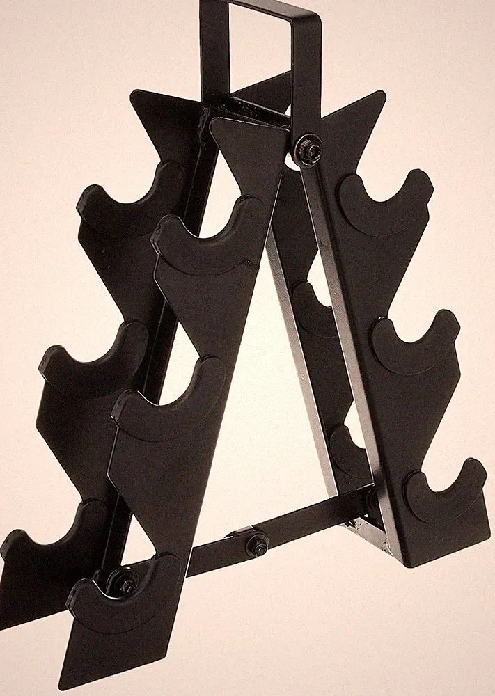 3Tier Dumbbell Rack for Home Gym, SpaceSaving Free Weight Rack, Compact Weigh...