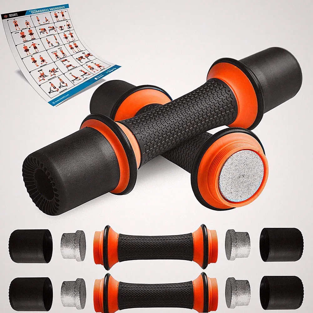 4.41 lbs. Dumbbell Weight Set - Adjustable Weight All-in-One Versatile Dumbbe...
